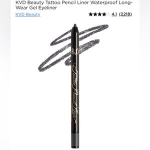 Kat Von D waterproof Tattoo Gel Pencil Eye Liner Chrome Black Full Size Sephora